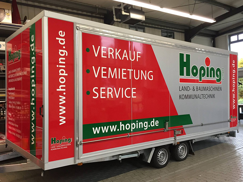 Fahrzeugbeschriftung Hoping