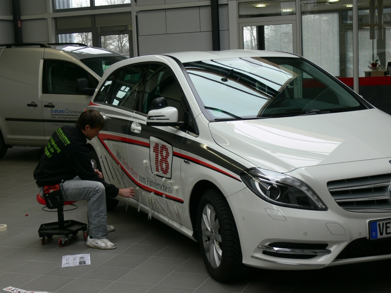Fahrzeugbeschriftung Mercedes B-Klasse