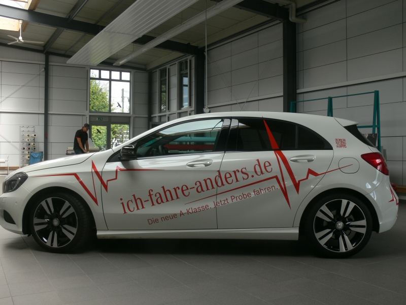 Fahrzeugbeschriftung Mercedes B-Klasse