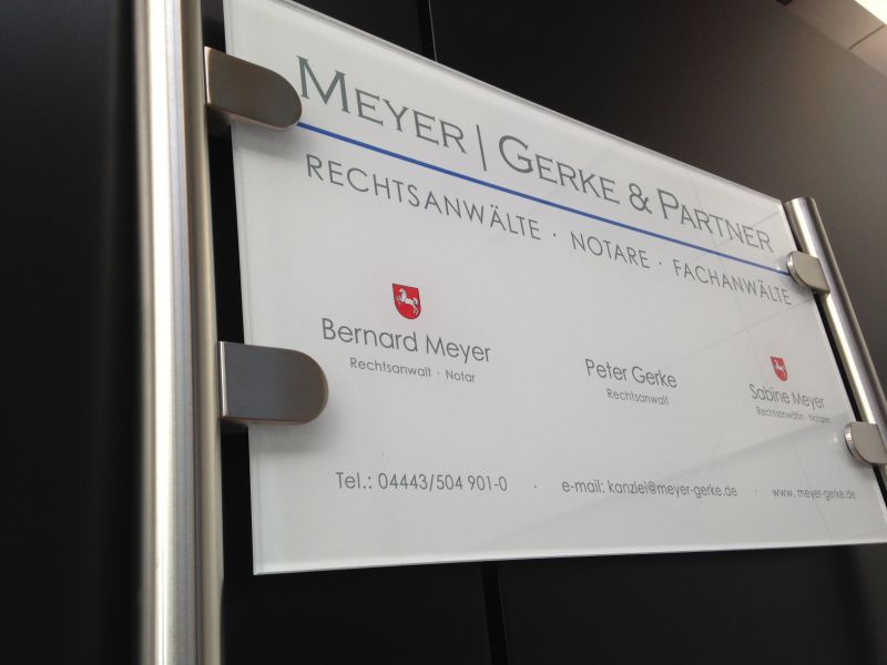 Schildersysteme Meyer Gerke Partner